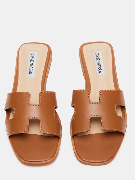 Steve Madden Shoes - Steve Madden Slide Sandals in Cognac Brown